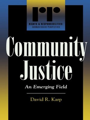 cover image of Community Justice